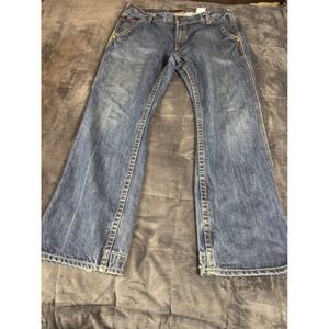 Ariat FR M4 Relaxed Boot Cut Jeans Mens 38x34 Blue Flame Resistant Work Pants